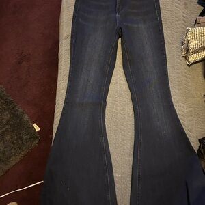 Dark Blue Flared Women's Jeans
